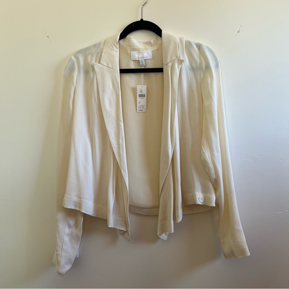 Anthropologie Cream Women's Blazer